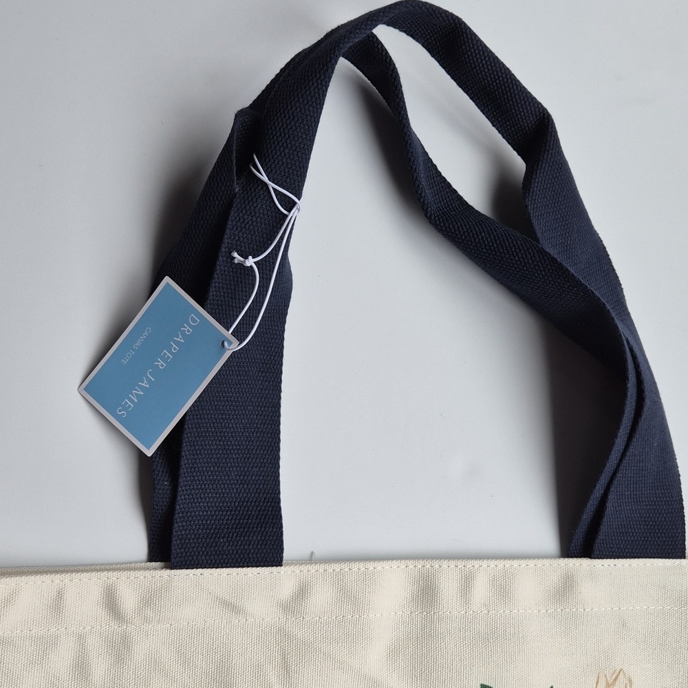 Draper James RSVP Book Stack Canvas Tote & Striped Pouch Set - Picture 5 of 12